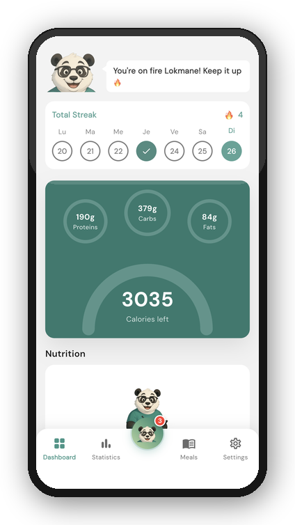 Pando dashboard — home screen